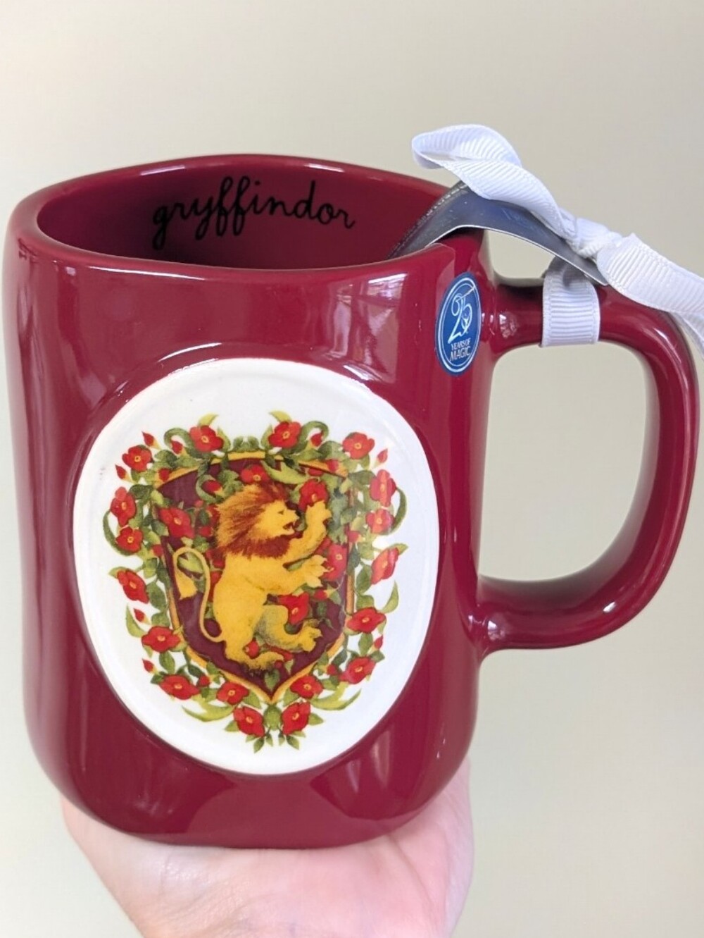 Rae Dunn x Harry Potter GRIFFINDOR House Hogwarts Mug, 25 Year Anniversary Piece